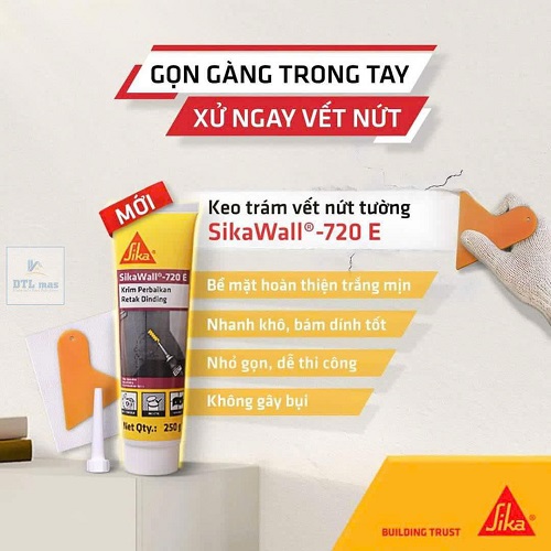 ƯU ĐIỂM CỦA KEO VÁ TƯỚNG SIKAWALL 720 E